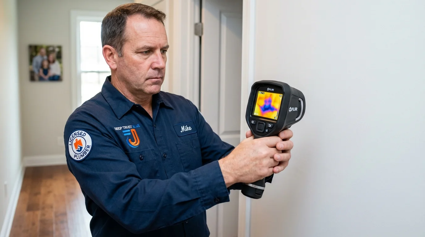 Thermal imaging leak detection by Johns Plumbing LLC in New Hyde Park